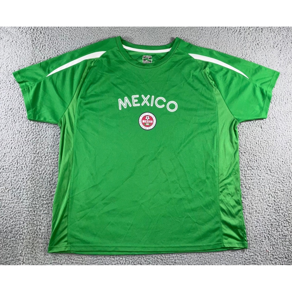 Simply For Sports Mexico Soccer Jersey Men XXL Green S/S Athletic Blokecore